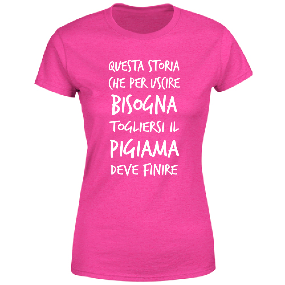 T-Shirt Donna Pigiama - Scritte Divertenti