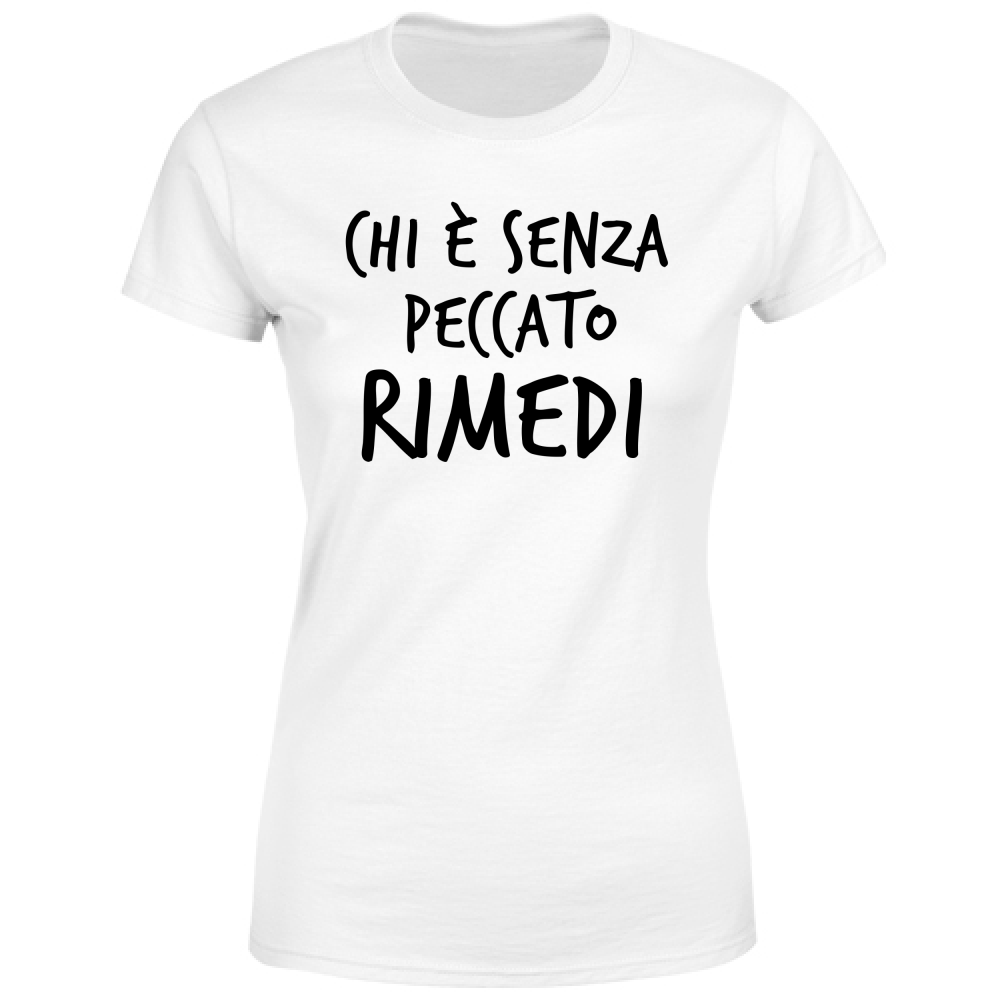 T-Shirt Donna Peccato - Scritte Divertenti - Chiara