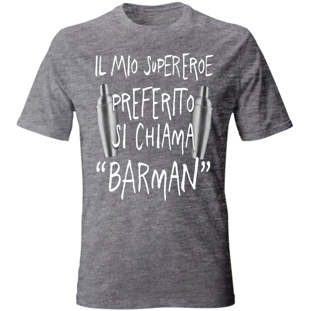 T-Shirt Unisex Supereroe preferito - Scritte Divertenti