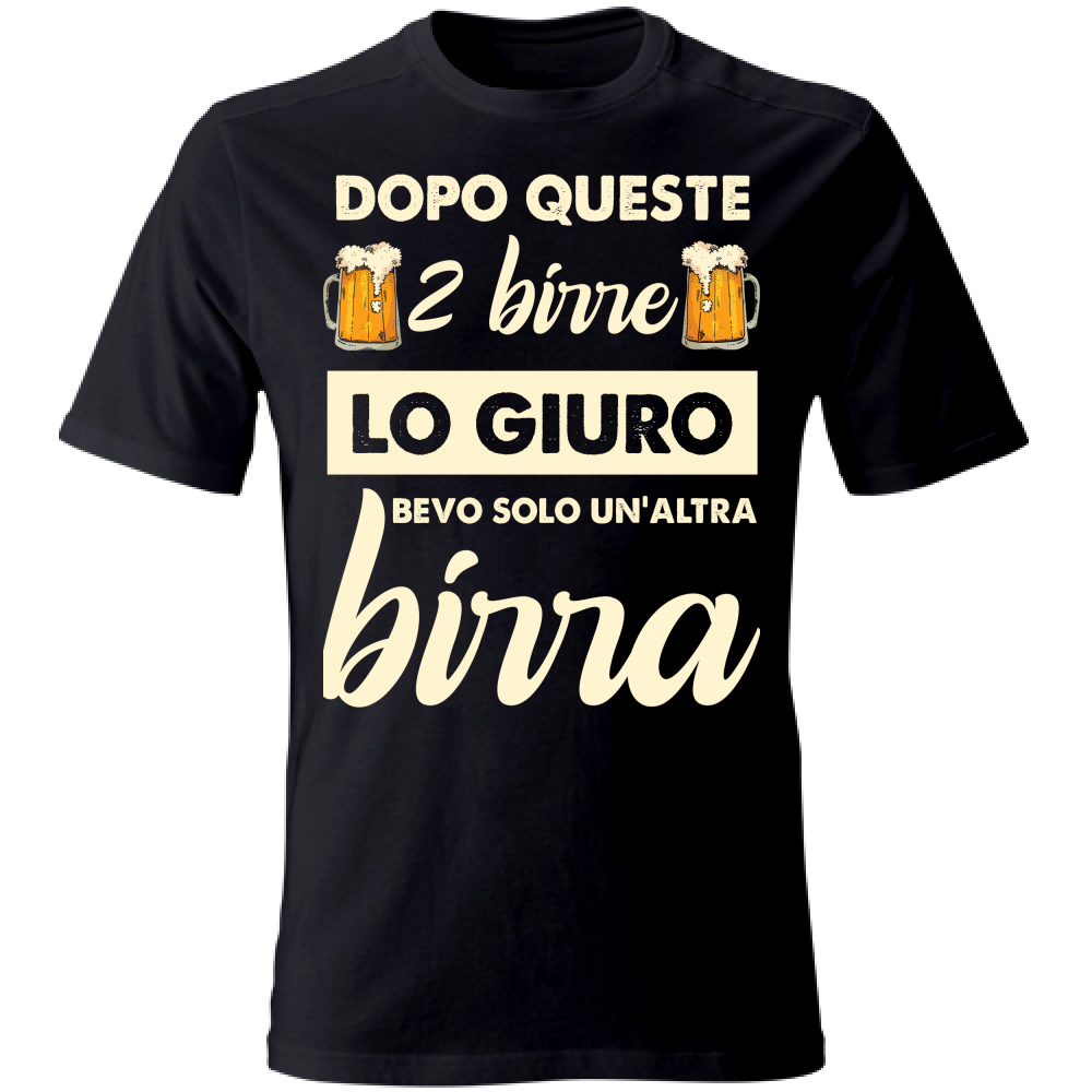 T-Shirt Unisex 2 birre + 1 birra