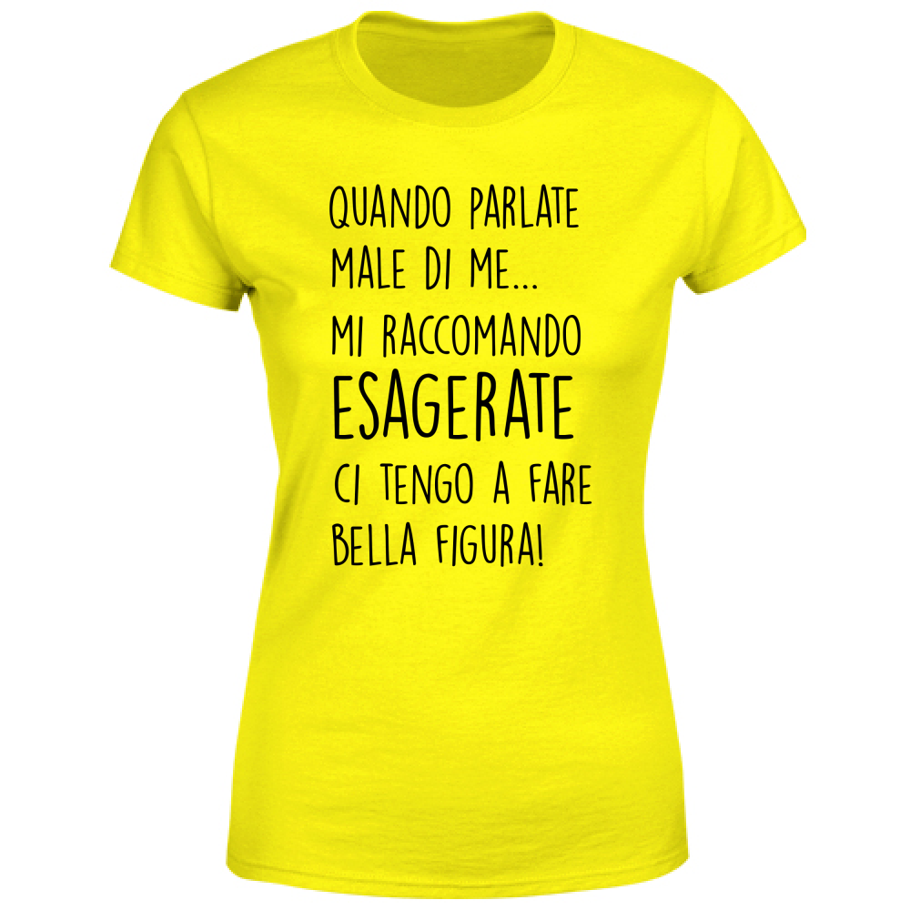 T-Shirt Donna Parlate male - Scritte Divertenti - Chiara