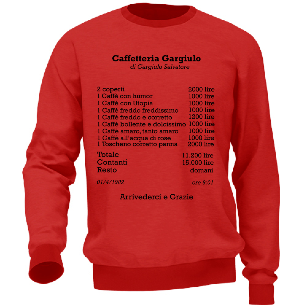 Felpa Unisex Caffetteria Gargiulo
