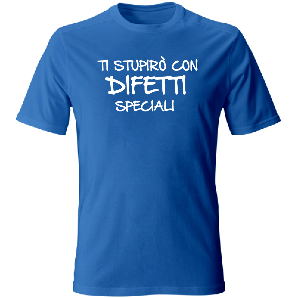 T-Shirt Unisex Difetti speciali - Scritte Divertenti