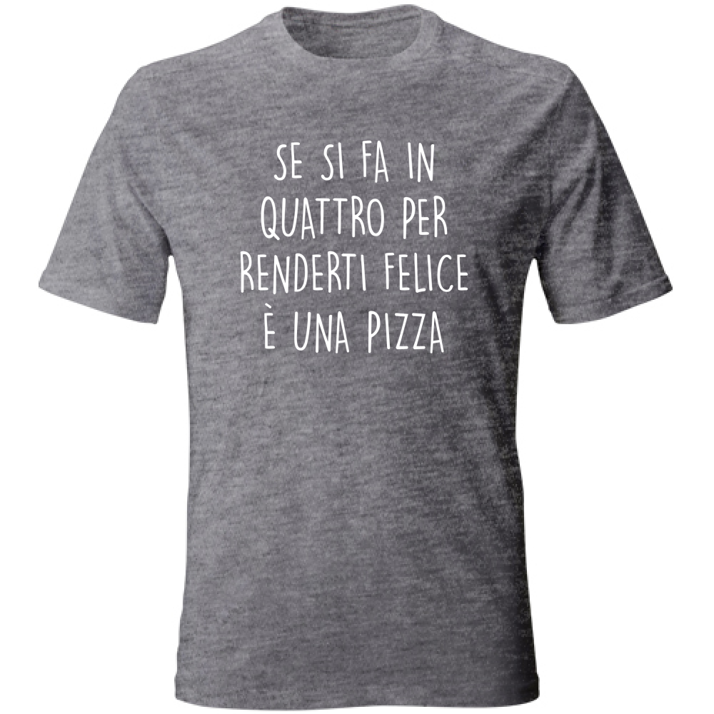 T-Shirt Unisex Pizza - Scritte Divertenti