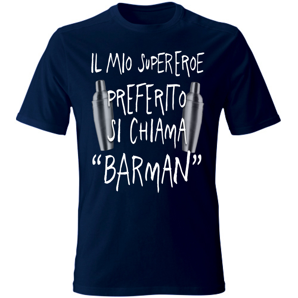 T-Shirt Unisex Supereroe preferito - Scritte Divertenti