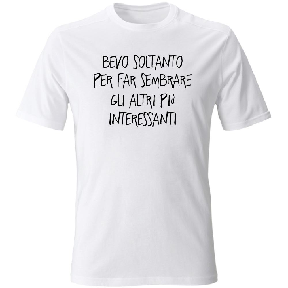 T-Shirt Unisex Interessanti - Scritte Divertenti - Chiara