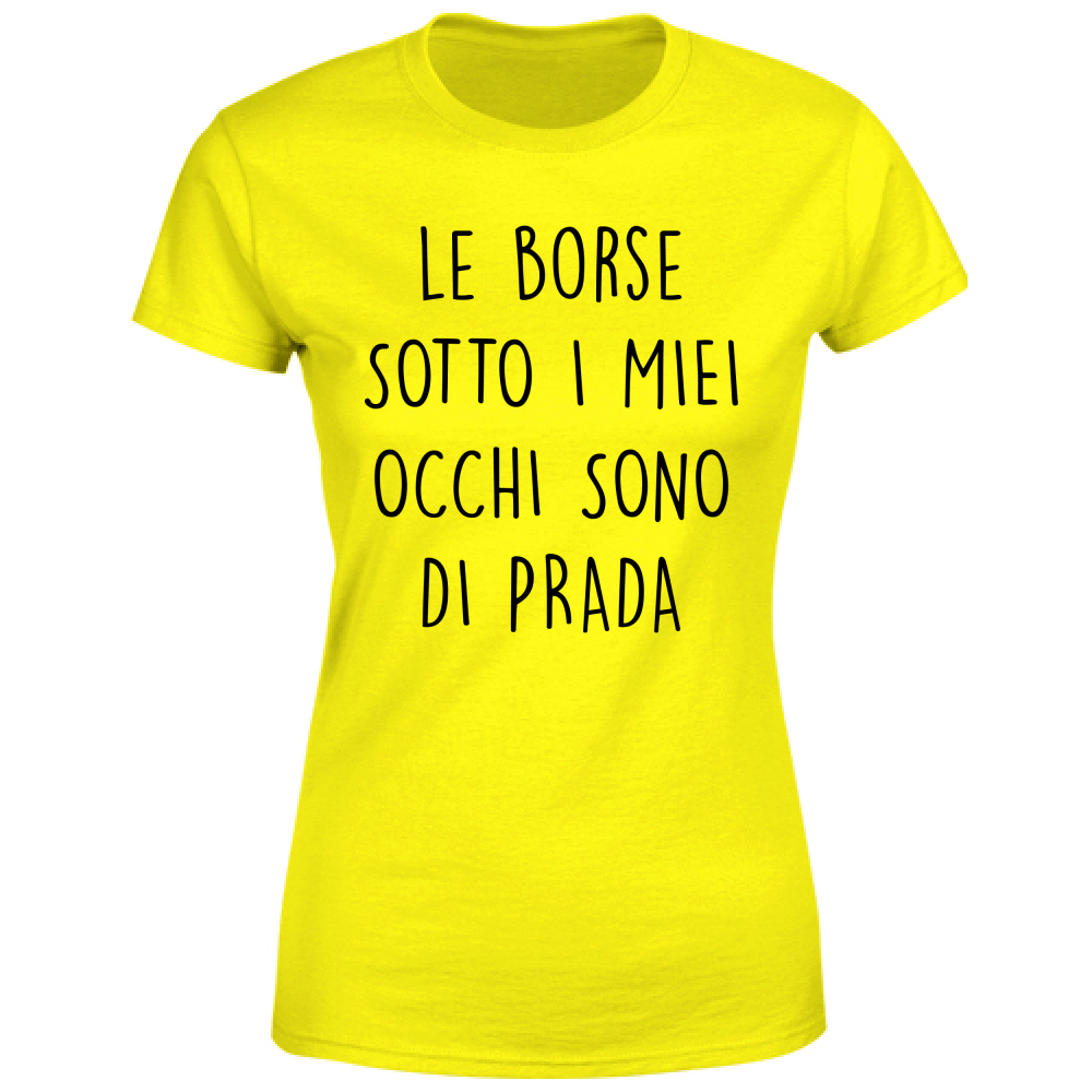 T-Shirt Donna Borse - Scritte Divertenti - Chiara