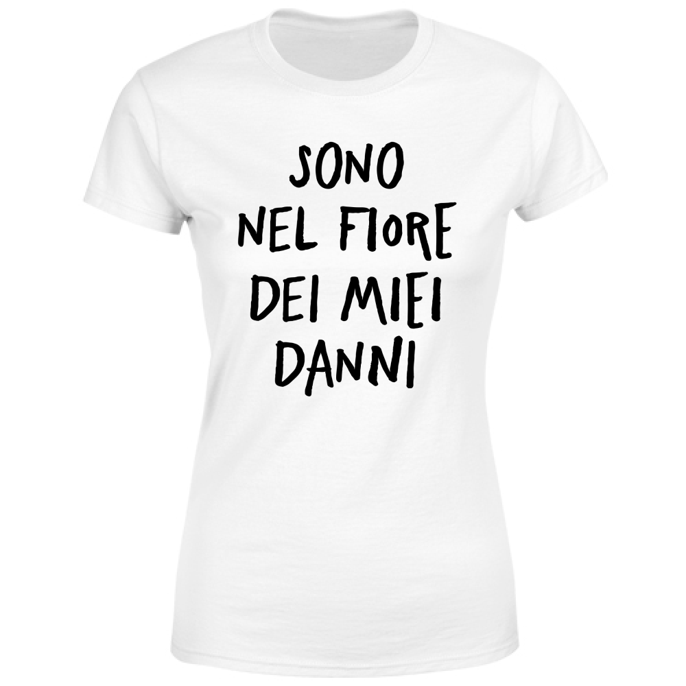 T-Shirt Donna Nel fiore - Scritte Divertenti - Chiara