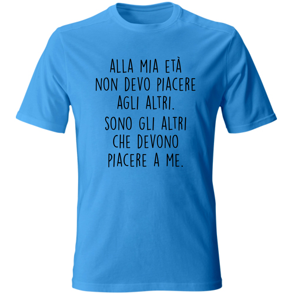 T-Shirt Unisex Piacere - Scritte Divertenti - Chiara