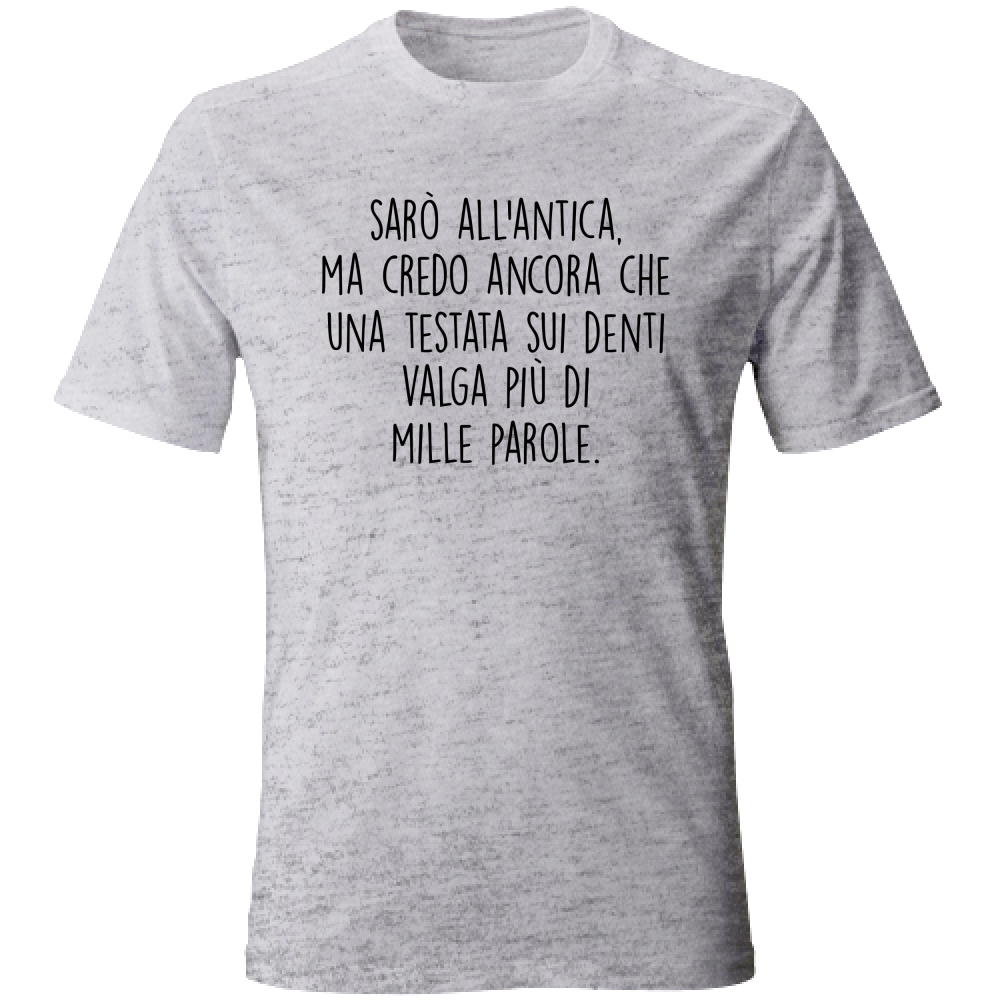 T-Shirt Unisex All'antica - Scritte Divertenti - Chiara