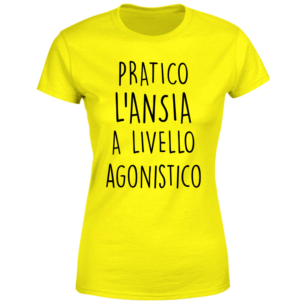 T-Shirt Donna A livello agonistico - Scritte Divertenti - Chiara