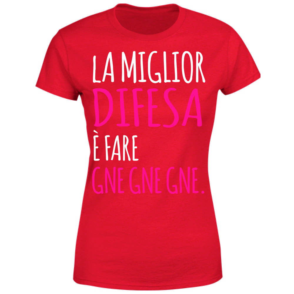 T-Shirt Donna Gne Gne Gne - Scritte Divertenti - Scura