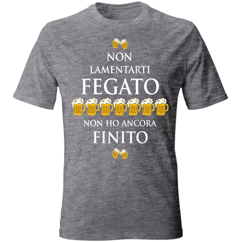 T-Shirt Unisex Fegato - Scritte Divertenti