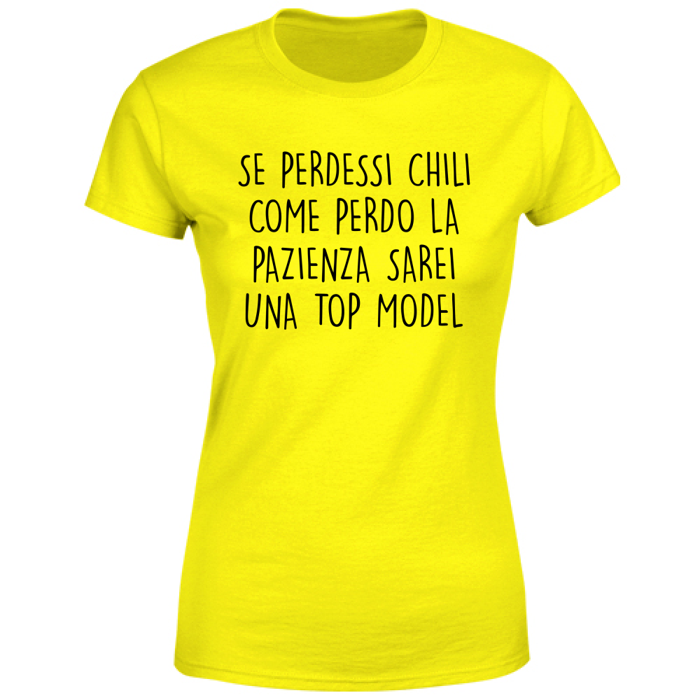 T-Shirt Donna Top Model - Scritte Divertenti - Chiara