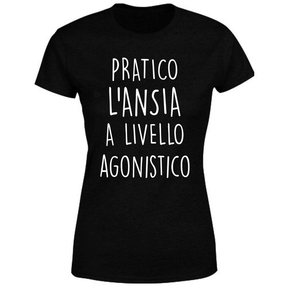 T-Shirt Donna A livello agonistico - Scritte Divertenti