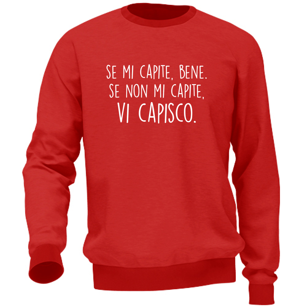 Felpa Unisex Vi capisco - Scritte Divertenti