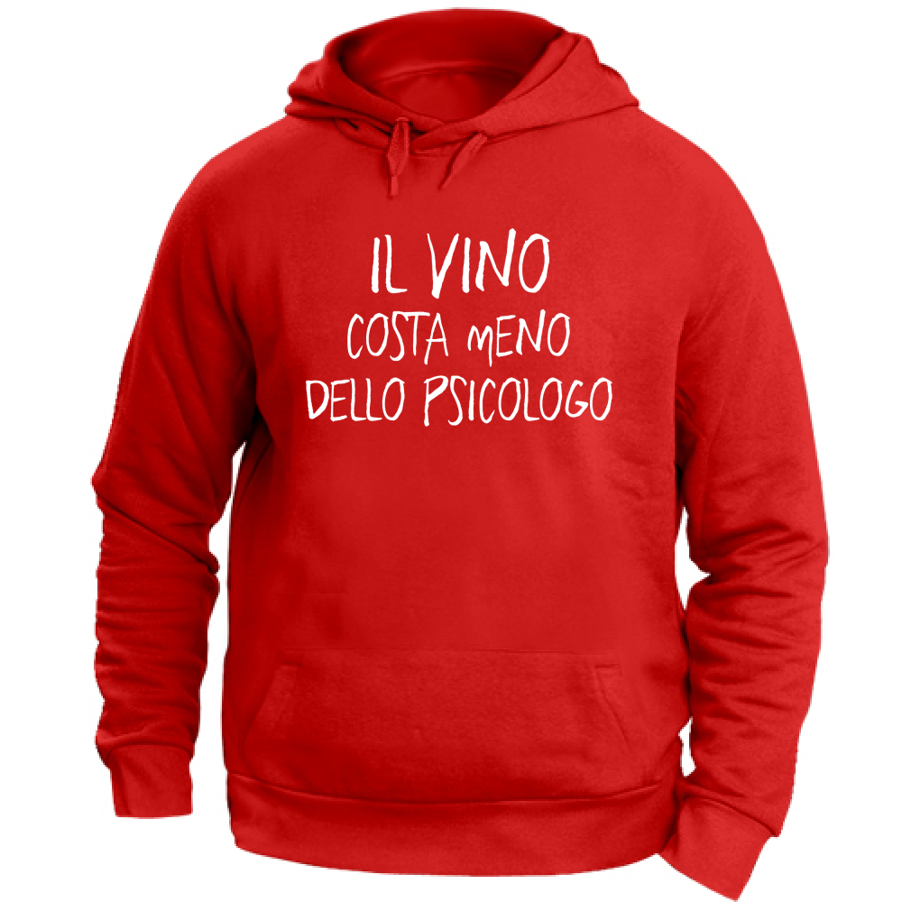 Felpa Unisex con Cappuccio Psicologo - Scritte Divertenti