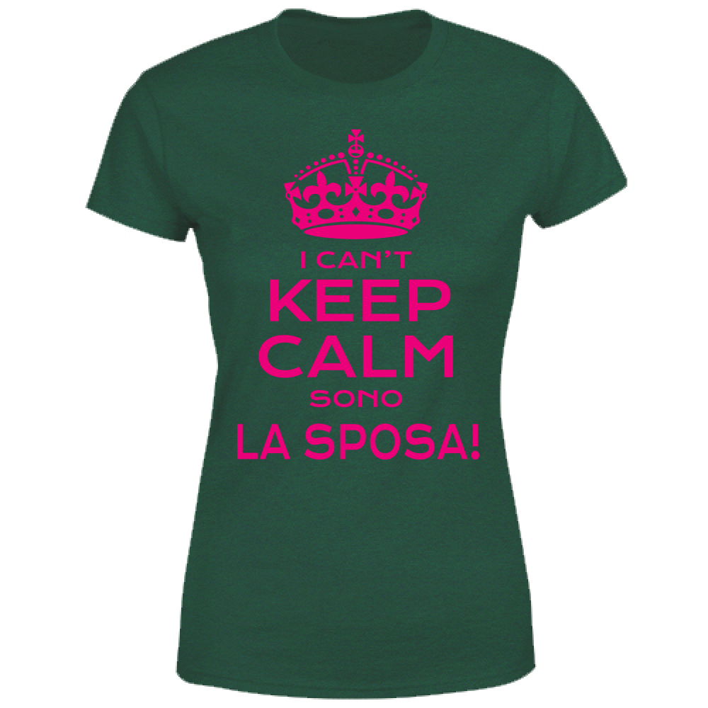 T-Shirt Donna Maglietta - Addio al Nubilato - Can't KC - scura