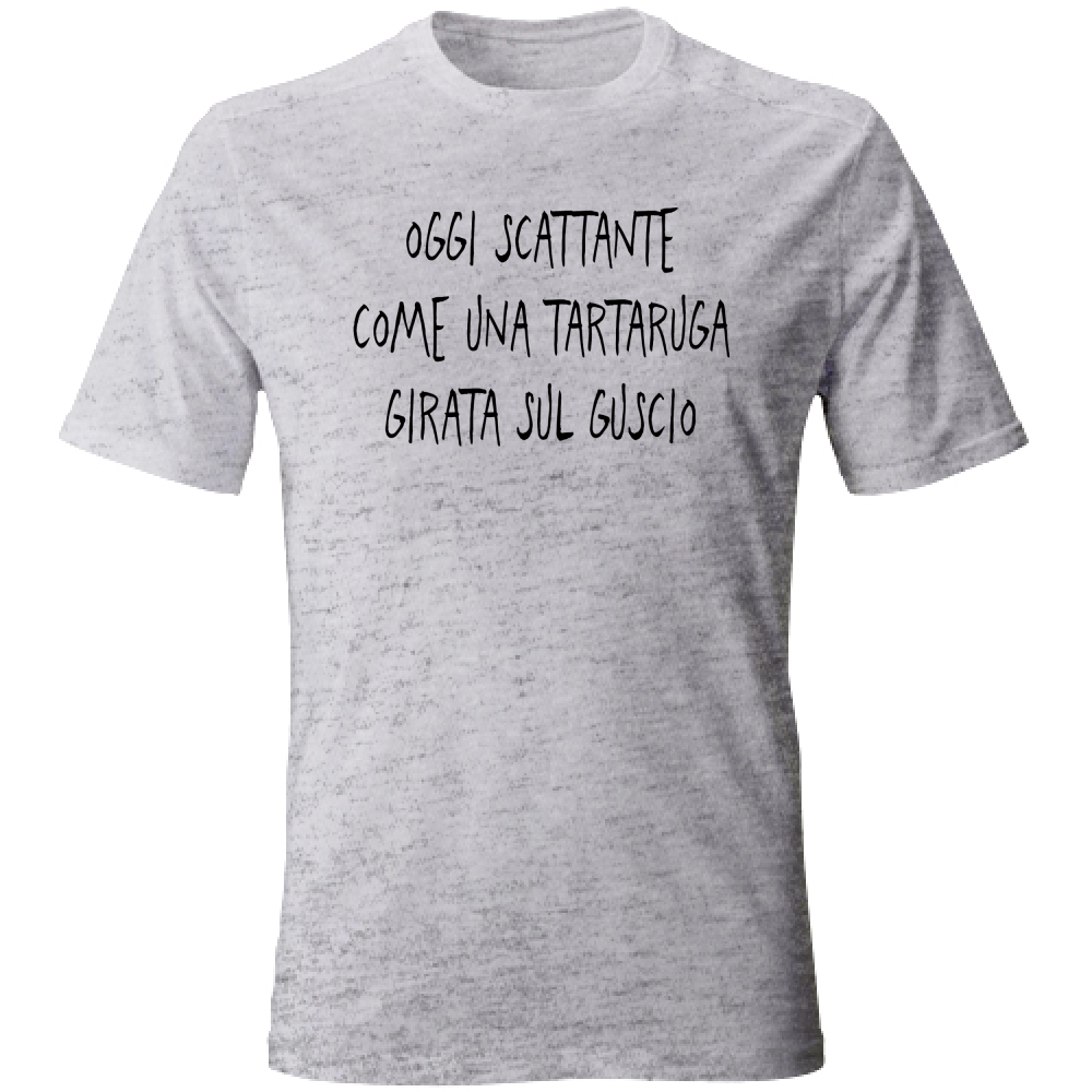 T-Shirt Unisex Tartaruga - Scritte Divertenti - Chiara