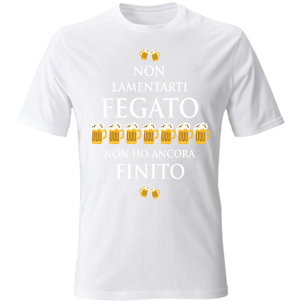 T-Shirt Unisex Fegato - Scritte Divertenti