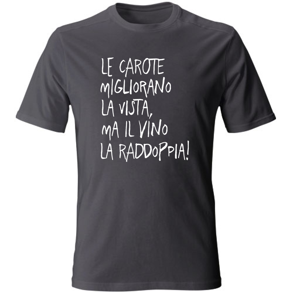 T-Shirt Unisex Large Le carote - Scritte Divertenti