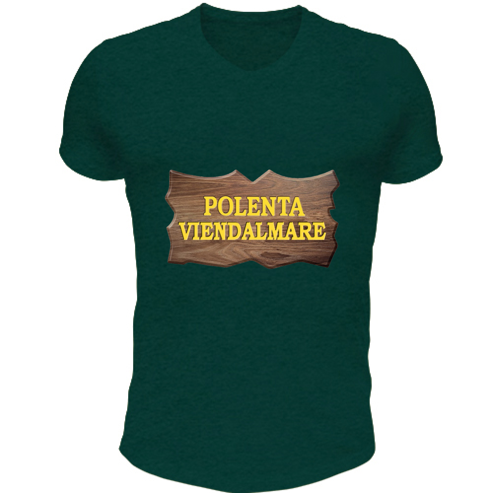 T-Shirt Unisex Scollo V Polenta Viendalmare
