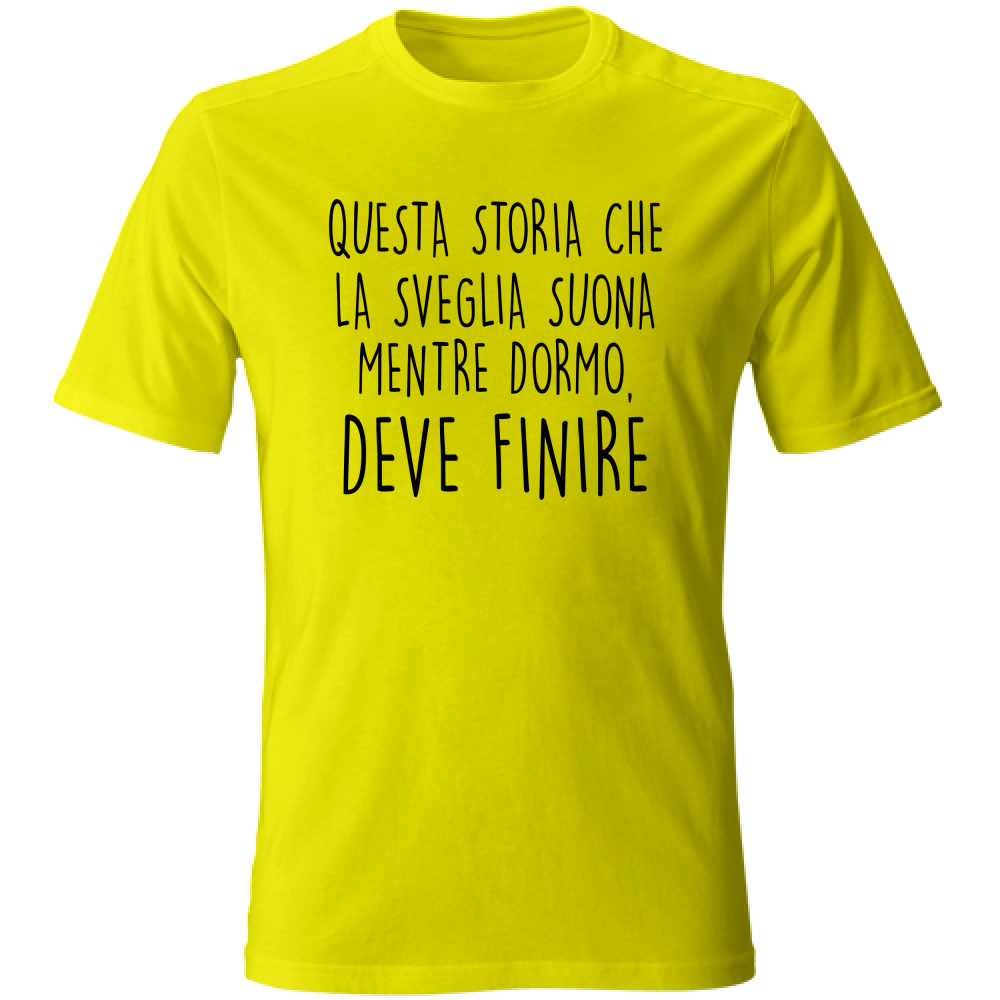 T-Shirt Unisex Mentre dormo - Scritte Divertenti - Chiara