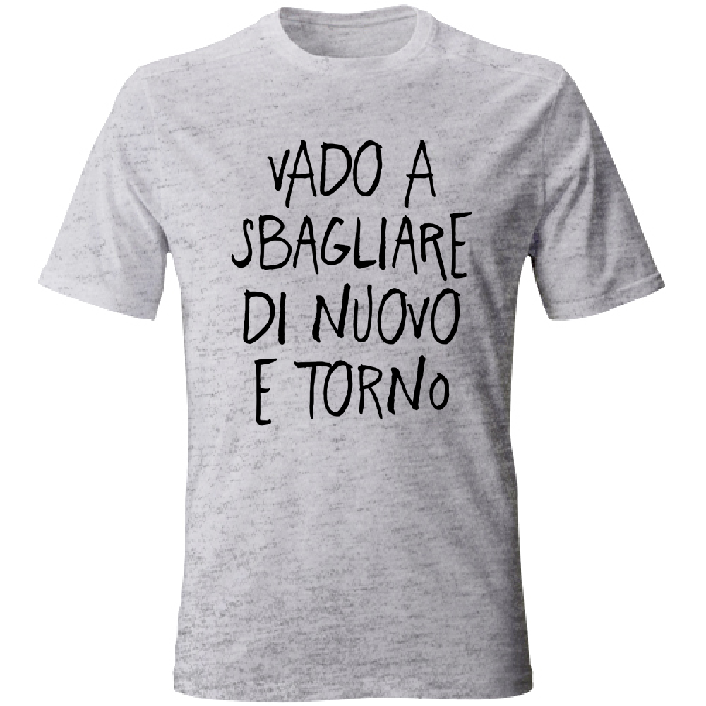 T-Shirt Unisex Sbagliare - Scritte Divertenti - Chiara