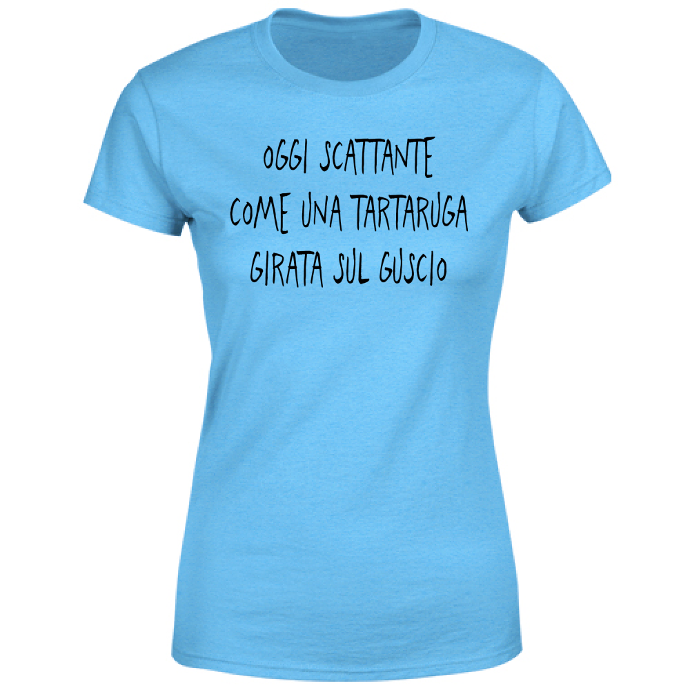 T-Shirt Donna Tartaruga - Scritte Divertenti - Chiara