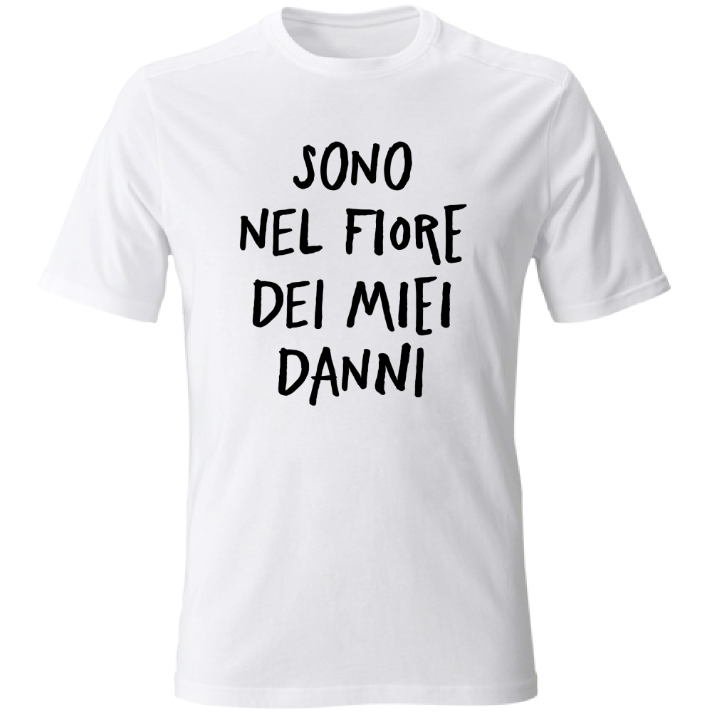 T-Shirt Unisex Nel fiore - Scritte Divertenti - Chiara