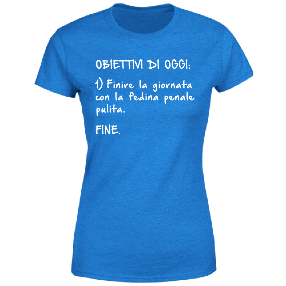 T-Shirt Donna Obiettivi - Scritte Divertenti