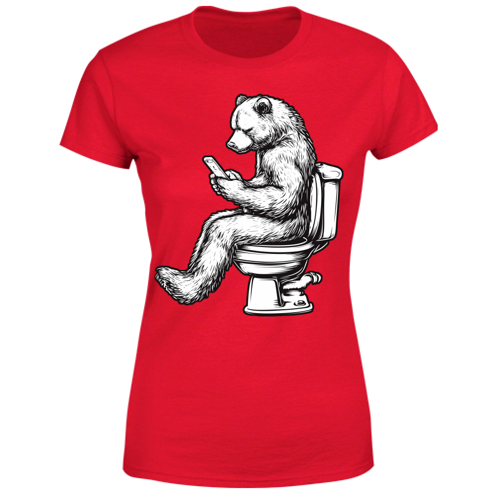T-Shirt Donna Orso sul Wc
