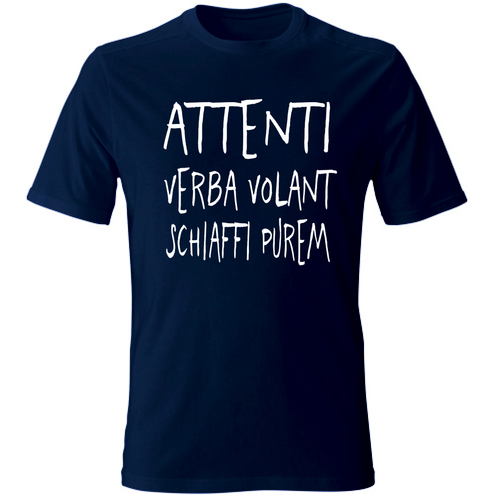 T-Shirt Unisex Verba volant - Scritte Divertenti