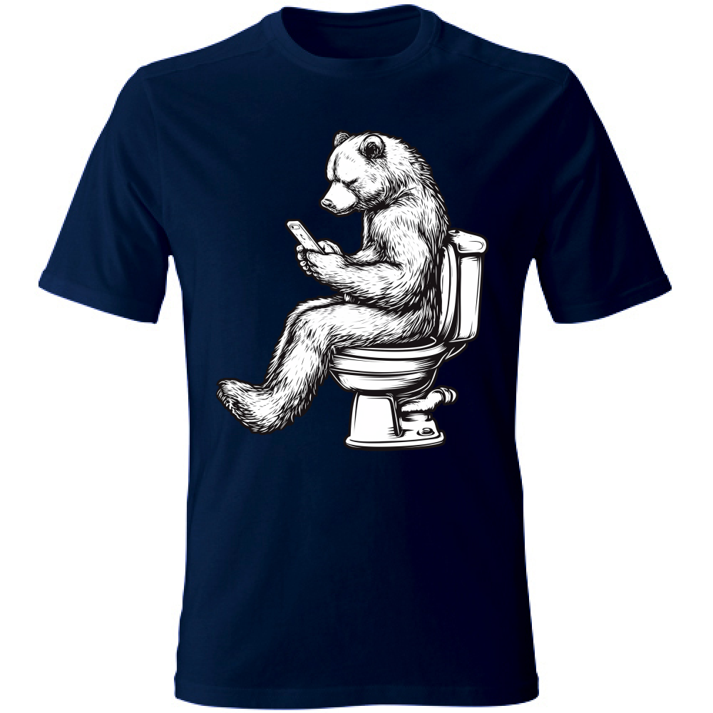 T-Shirt Unisex Orso sul Wc