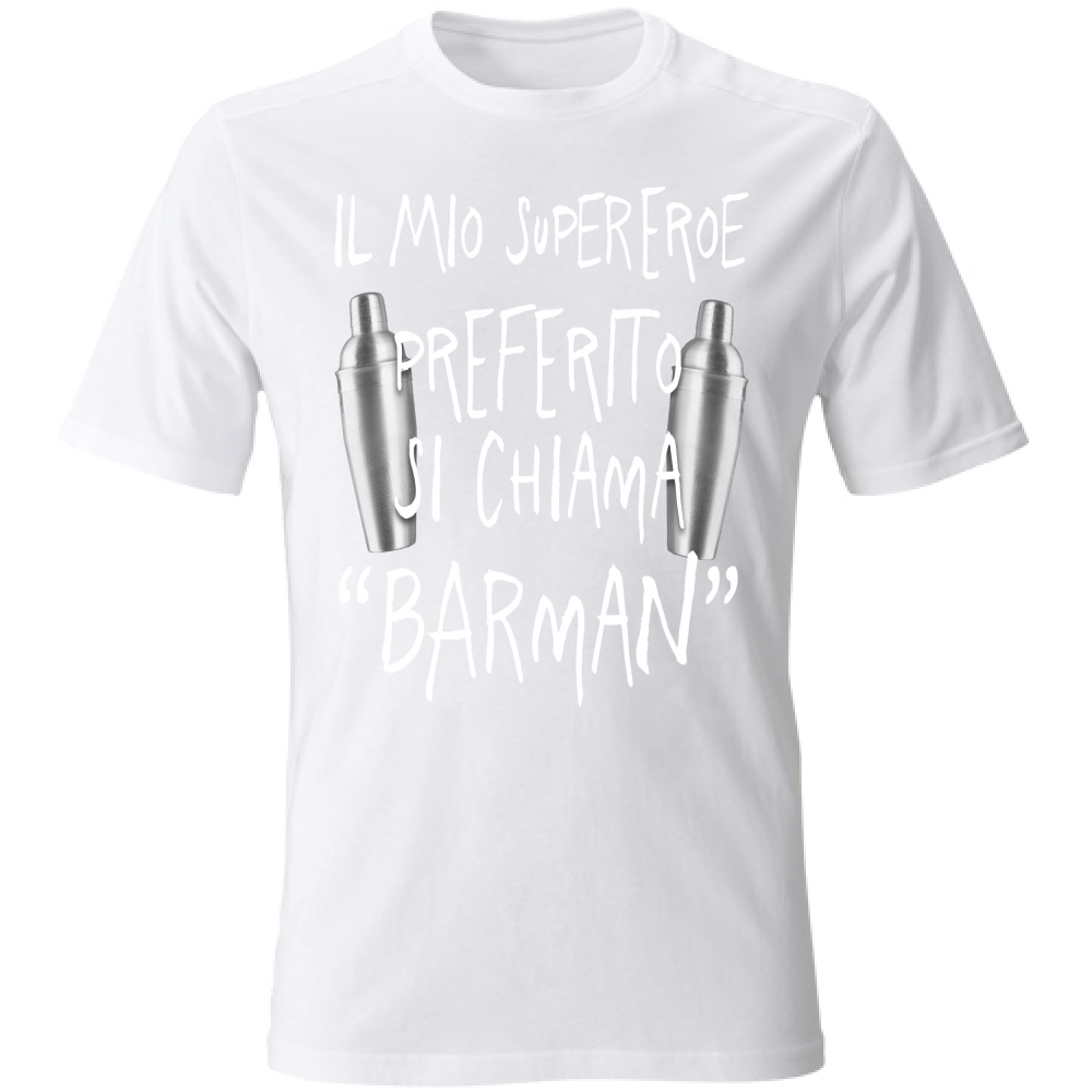 T-Shirt Unisex Supereroe preferito - Scritte Divertenti