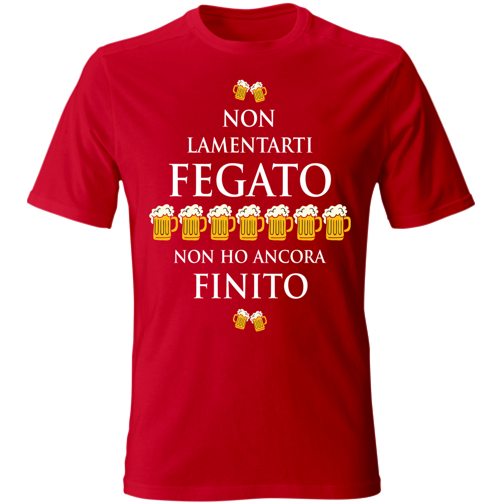 T-Shirt Unisex Fegato - Scritte Divertenti