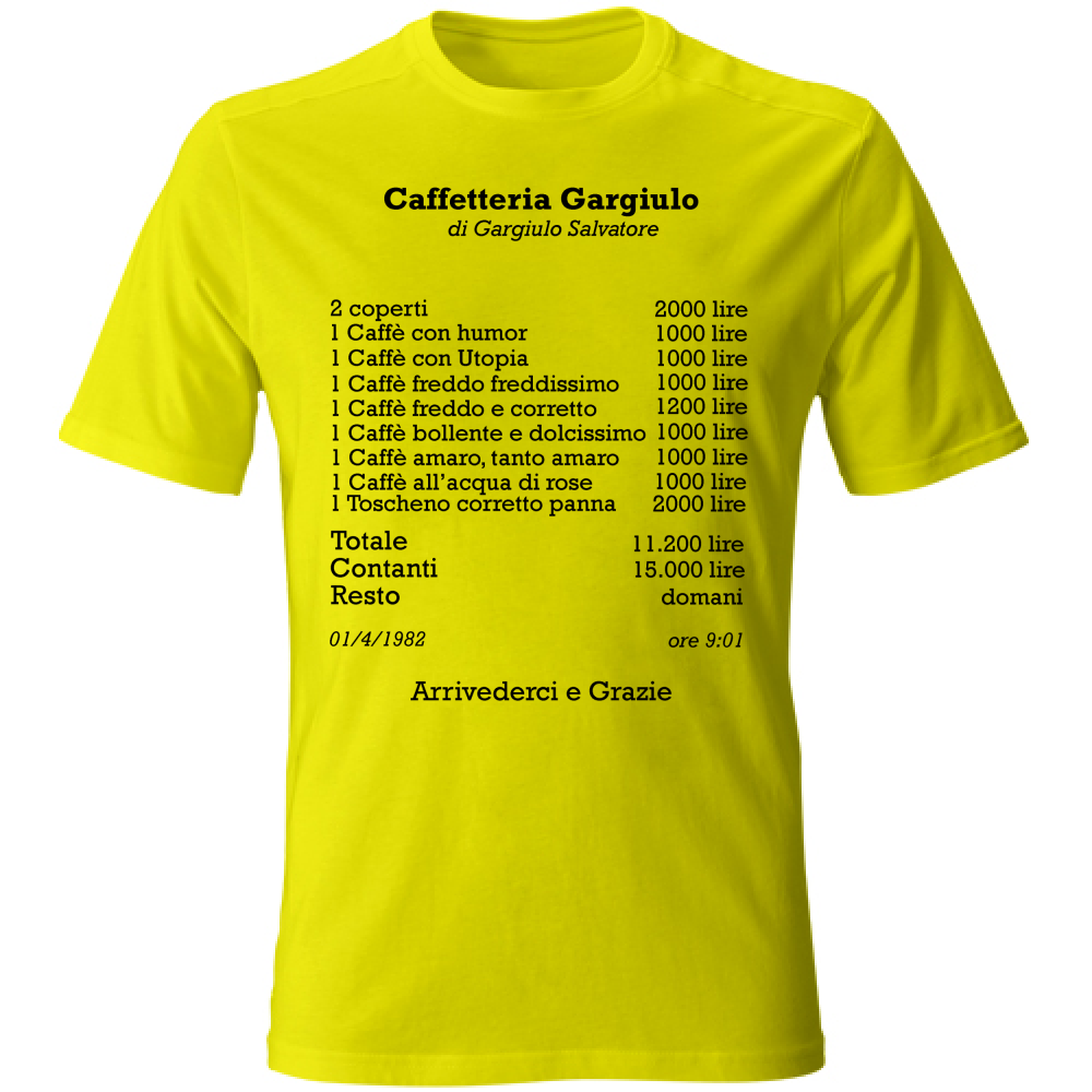 T-Shirt Unisex Caffetteria Gargiulo