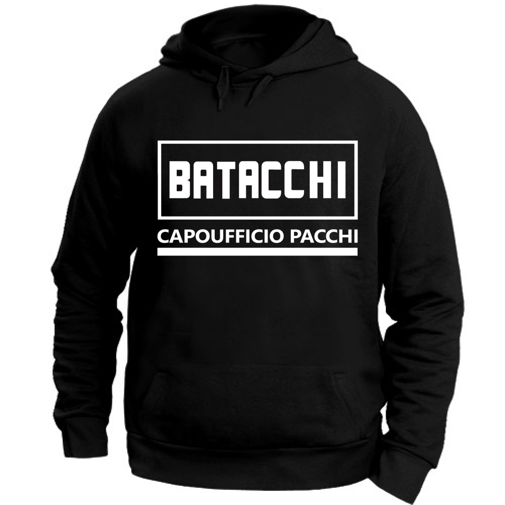 Felpa Unisex con Cappuccio Batacchi Capoufficio Pacchi