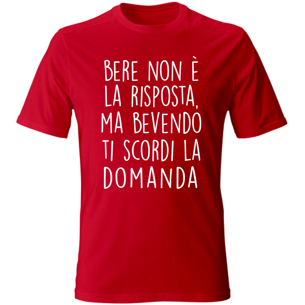 T-Shirt Unisex La risposta - Scritte Divertenti