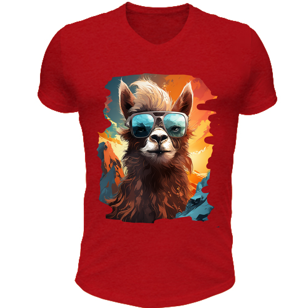T-Shirt Unisex Scollo V Lama from Miami