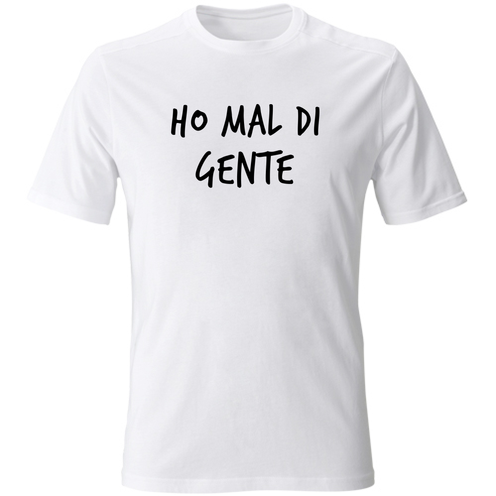 T-Shirt Unisex Gente - Scritte Divertenti - Chiara