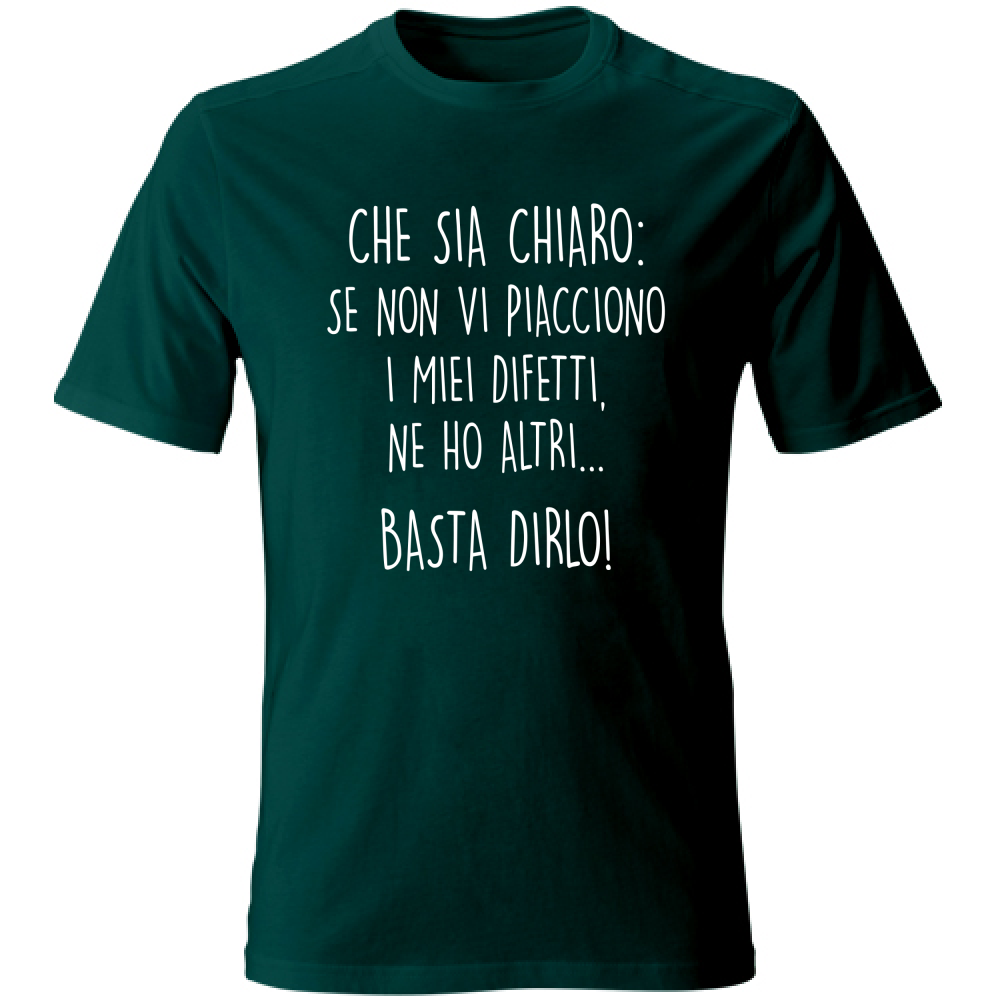 T-Shirt Unisex Difetti - Scritte Divertenti