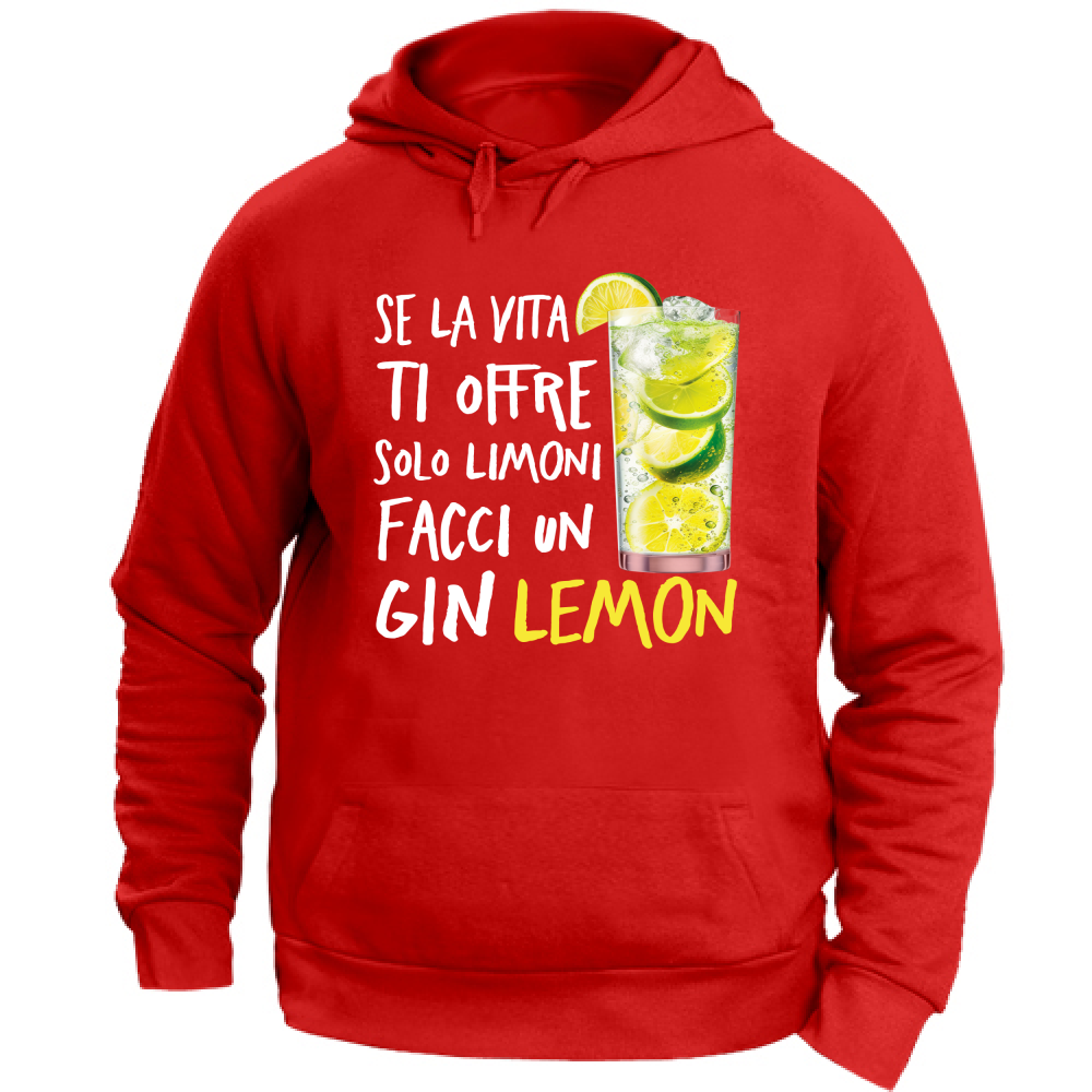 Felpa Unisex con Cappuccio Se la vita ti offre limoni - Scritte Divertenti