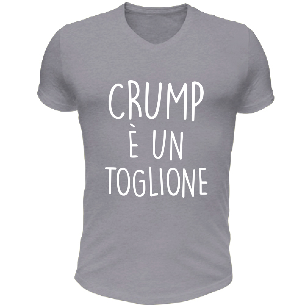 T-Shirt Unisex Scollo V Crump Toglione - Scritte Divertenti