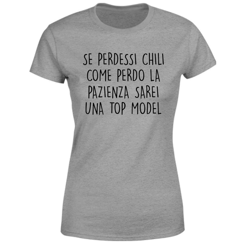 T-Shirt Donna Top Model - Scritte Divertenti - Chiara