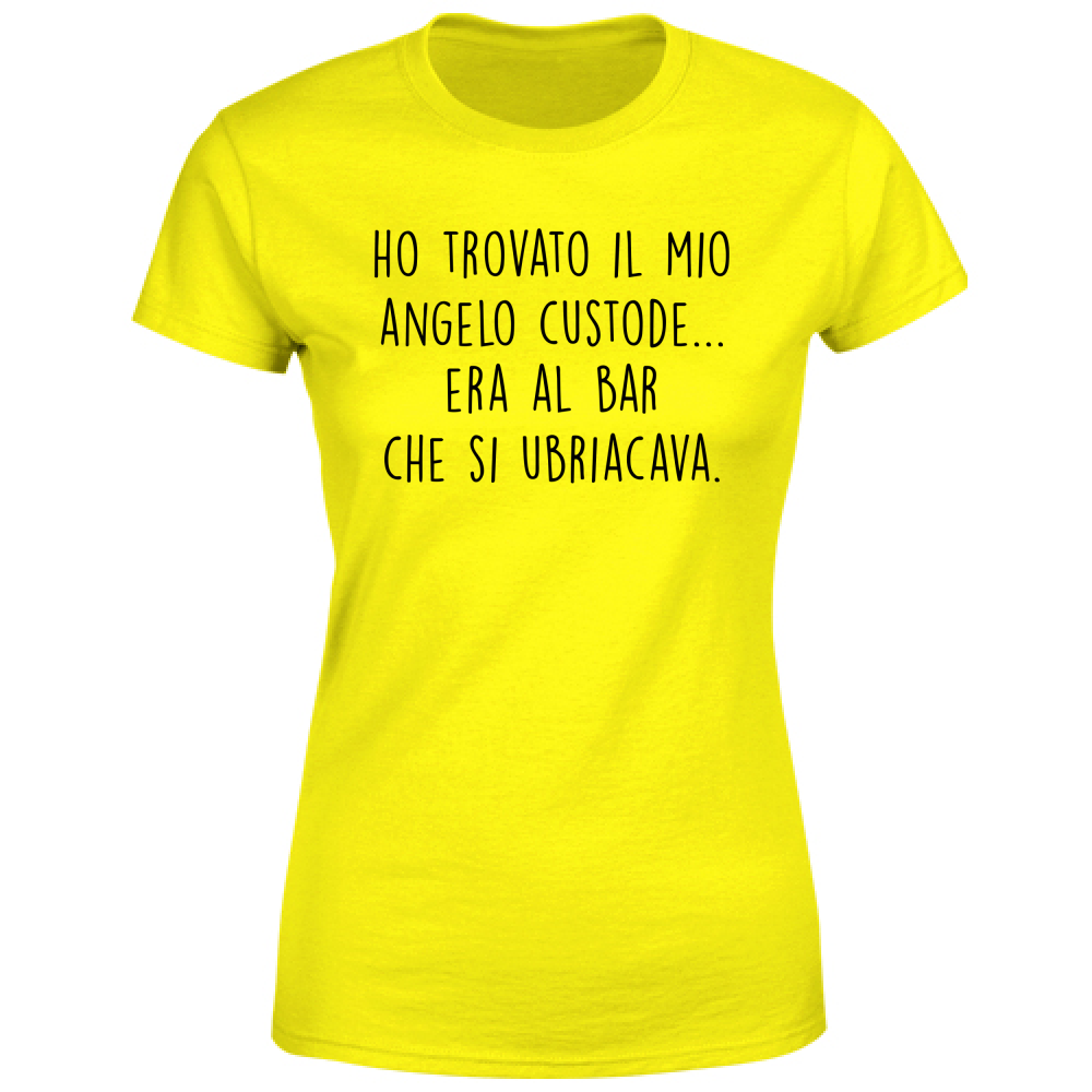 T-Shirt Donna Angelo custode - Scritte Divertenti - Chiara