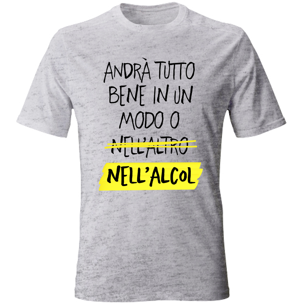 T-Shirt Unisex Tutto bene - Scritte Divertenti - Chiara