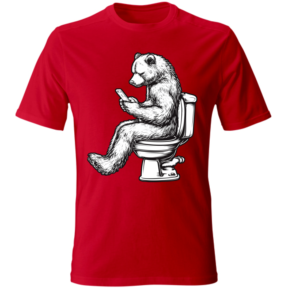 T-Shirt Unisex Orso sul Wc