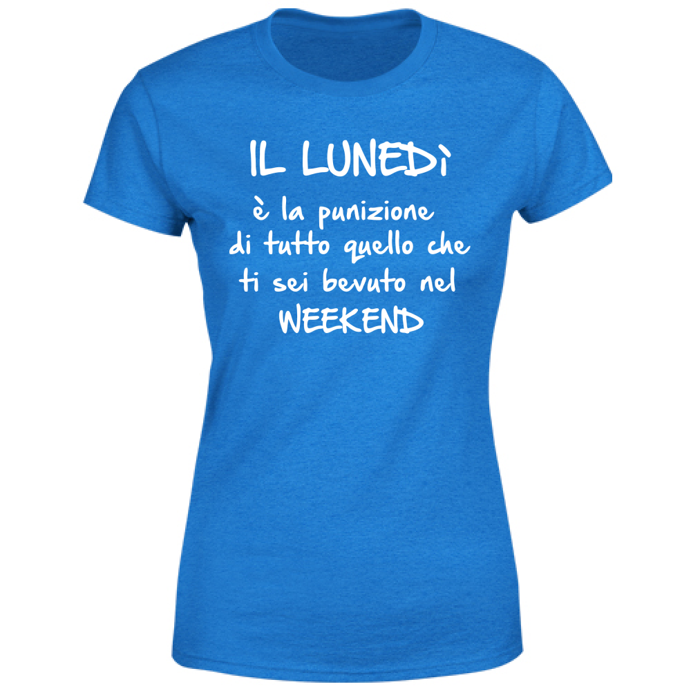 T-Shirt Donna Il lunedì - Scritte Divertenti