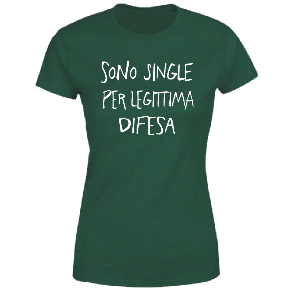 T-Shirt Donna Sono single - Scritte Divertenti